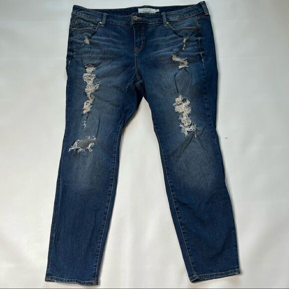 Torrid | Factory Destroyed High Rise Skinny Jeans - Picture 1 of 6